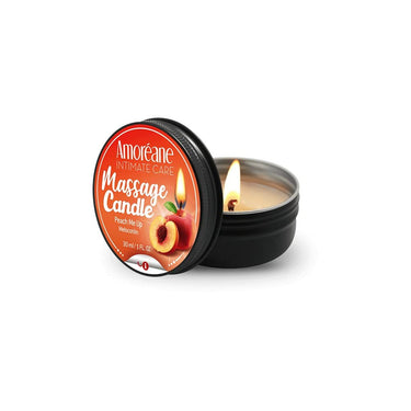 a candle that is inside of a tin